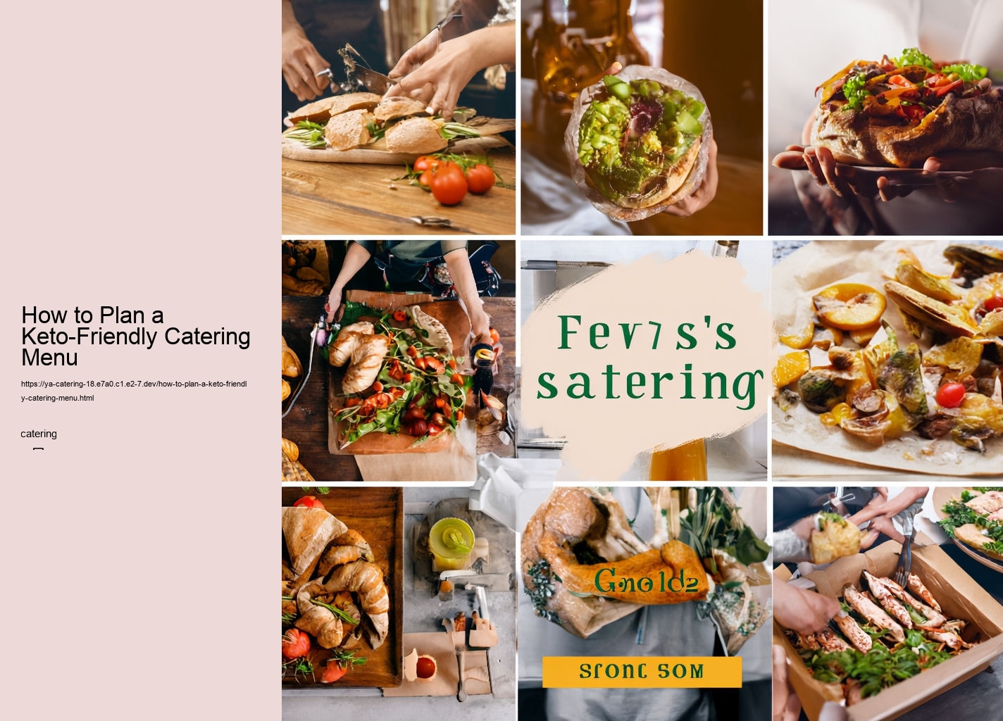 How to Plan a Keto-Friendly Catering Menu